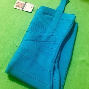 Blue Bandage Dress Size Small